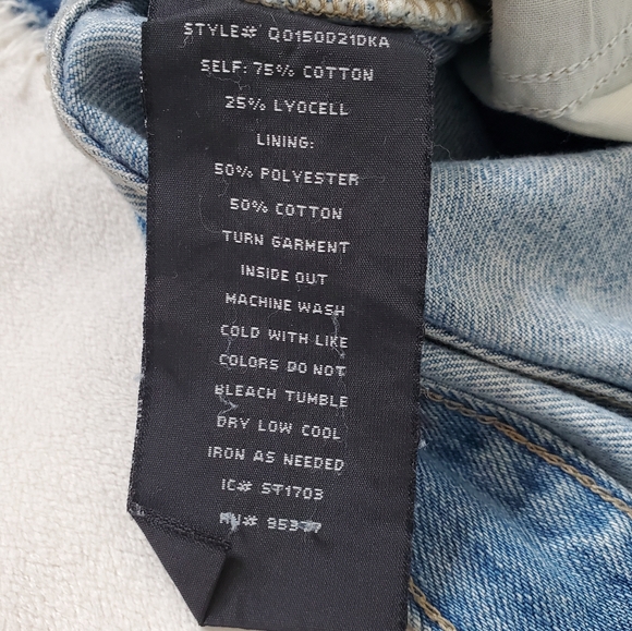 NWOT Sanctuary Distressed Denim Mini Skirt Size 27 - Picture 9 of 11